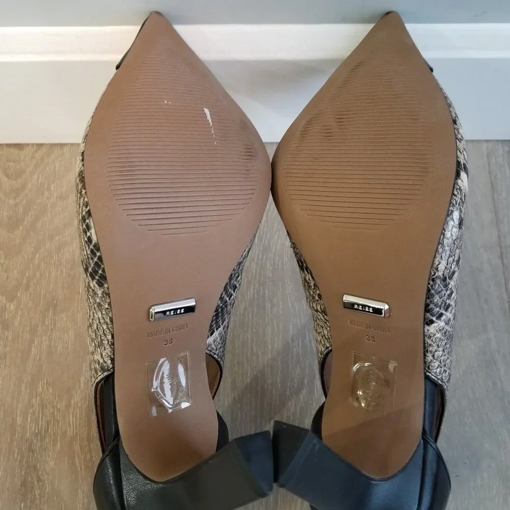 *NEW*REISS SAMARA LEATHER  SNAKE SIZE EU38 US 7.5 - Picture 6 of 9